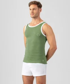 Outlet Débardeur côtelé à bandes Pyjamas | T-Shirts D'Intérieur