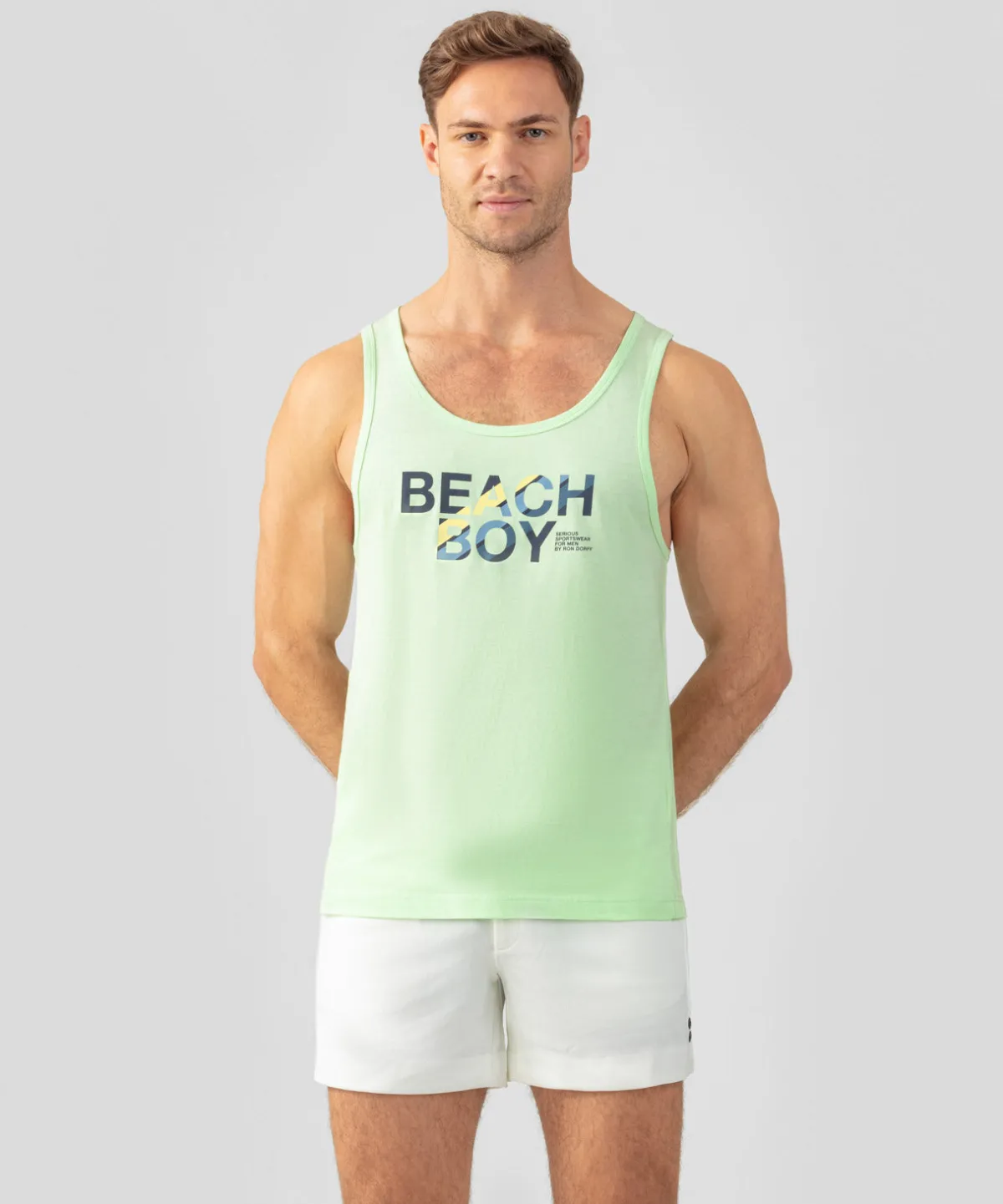 Sale Débardeur en coton organique "BEACH BOY" Pyjamas | T-Shirts D'Intérieur
