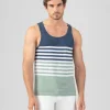 Hot Débardeur en coton organique à rayures Pyjamas | T-Shirts D'Intérieur