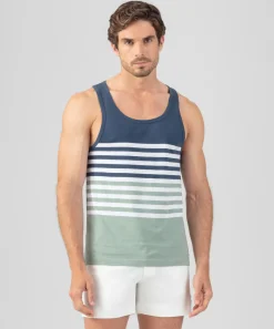 Hot Débardeur en coton organique à rayures Pyjamas | T-Shirts D'Intérieur
