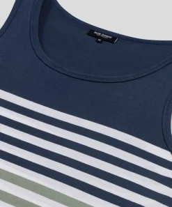 Hot Débardeur en coton organique à rayures Pyjamas | T-Shirts D'Intérieur