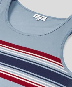 Fashion Débardeur en coton organique à rayures Pyjamas | T-Shirts D'Intérieur