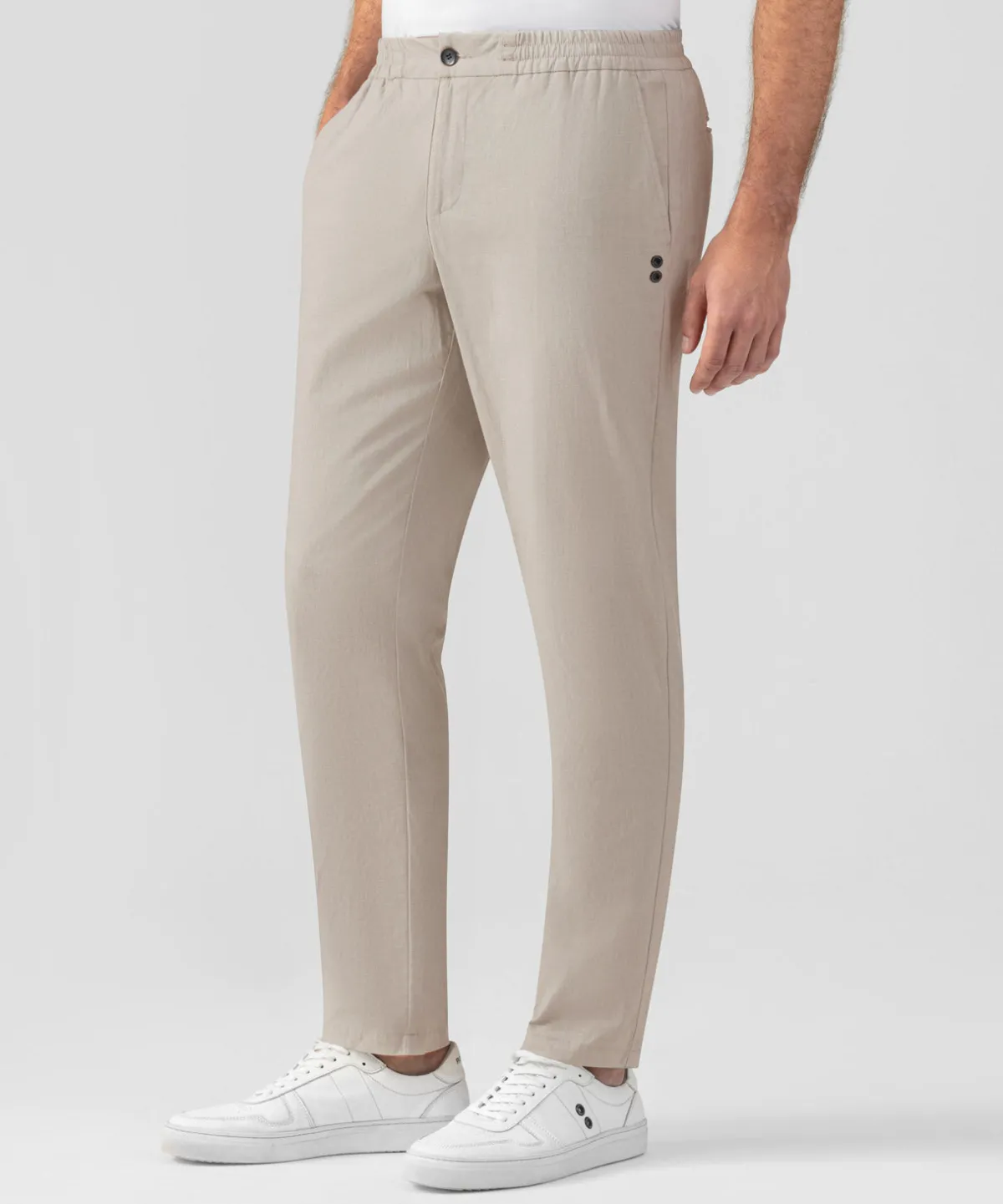 Clearance Pantalon en lin et coton Pantalons