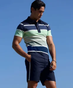Discount Polo en coton piqué à larges rayures Polos