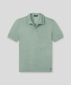 Fashion Polo en coton terry à col V Polos