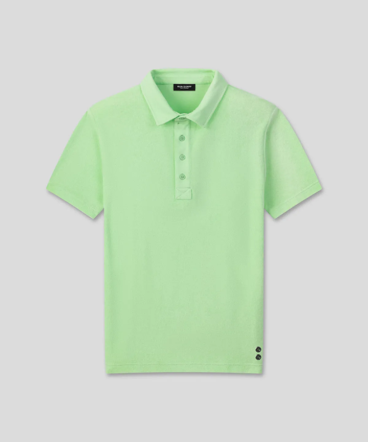 Clearance Polo en coton terry avec col piqué Polos