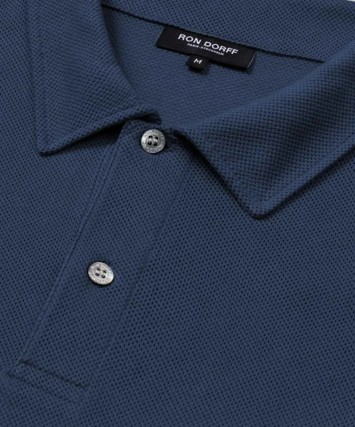 Online Polo en filet de coton Polos