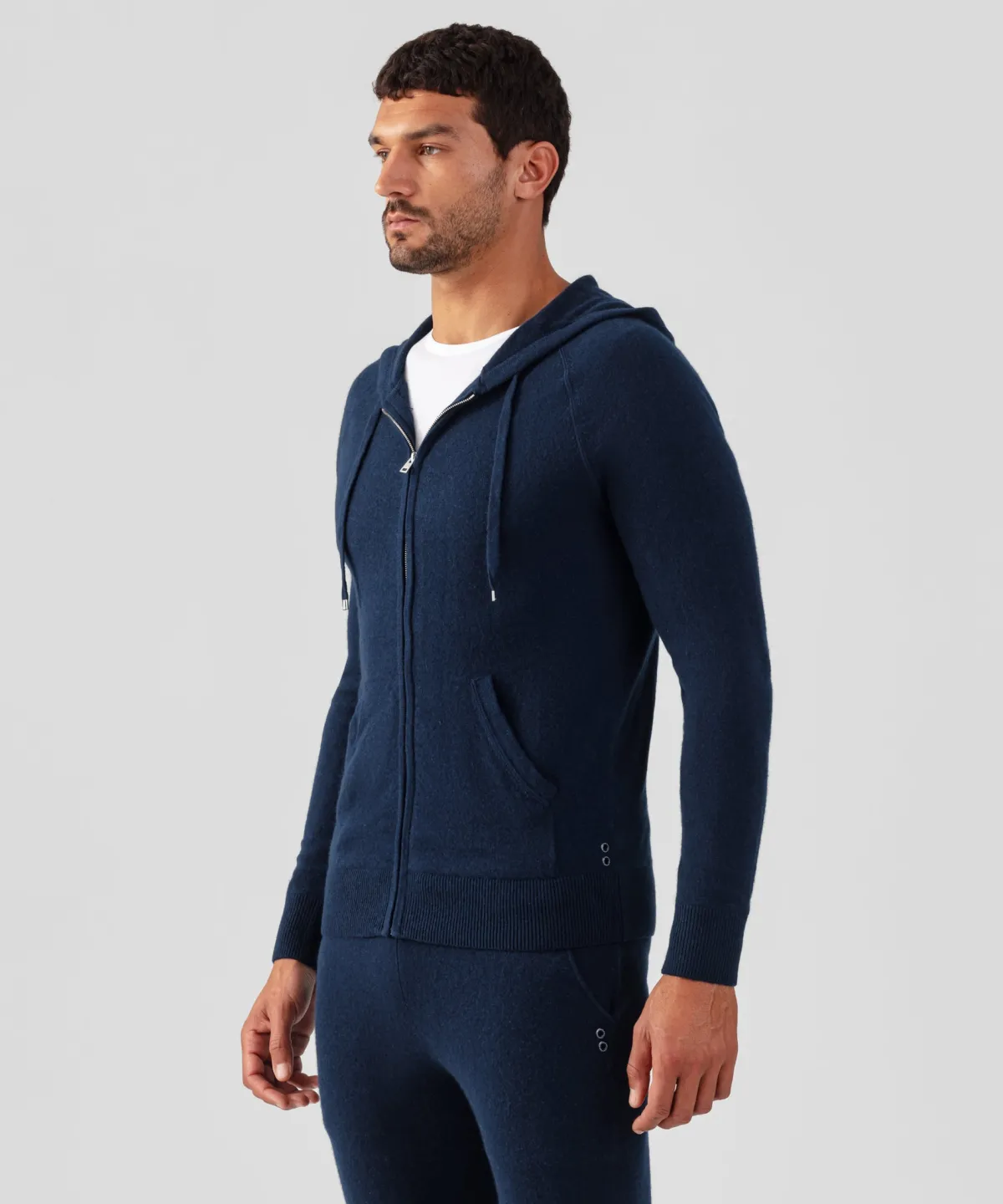 Fashion Pull à capuche zippé en cachemire Pulls Maille Et Cachemire