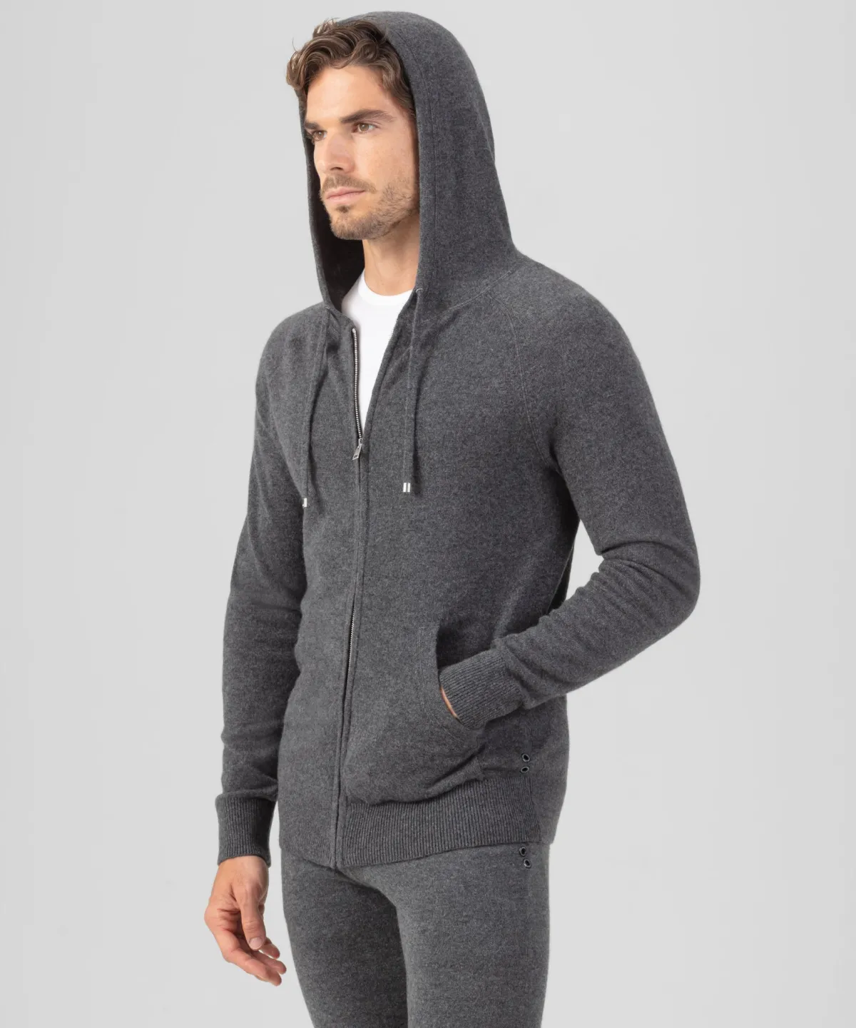 Best Pull à capuche zippée en cachemire Pulls Maille Et Cachemire