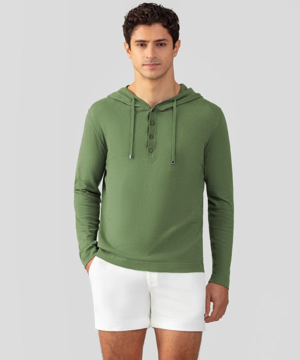 Online Pull léger à capuche en coton soie Pulls Maille Et Cachemire