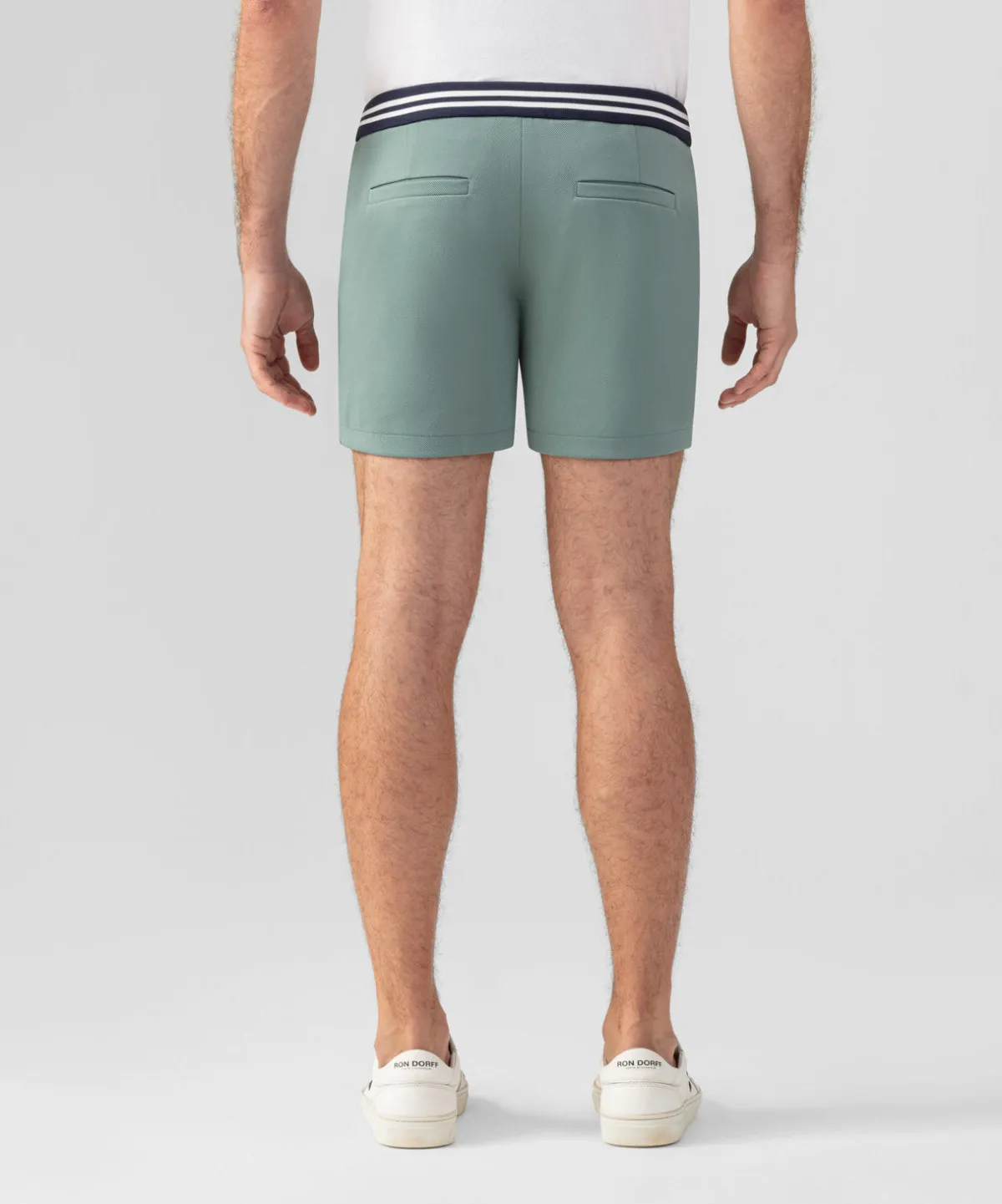 Discount RD Tennis Shorts avec ceinture rayée Shorts