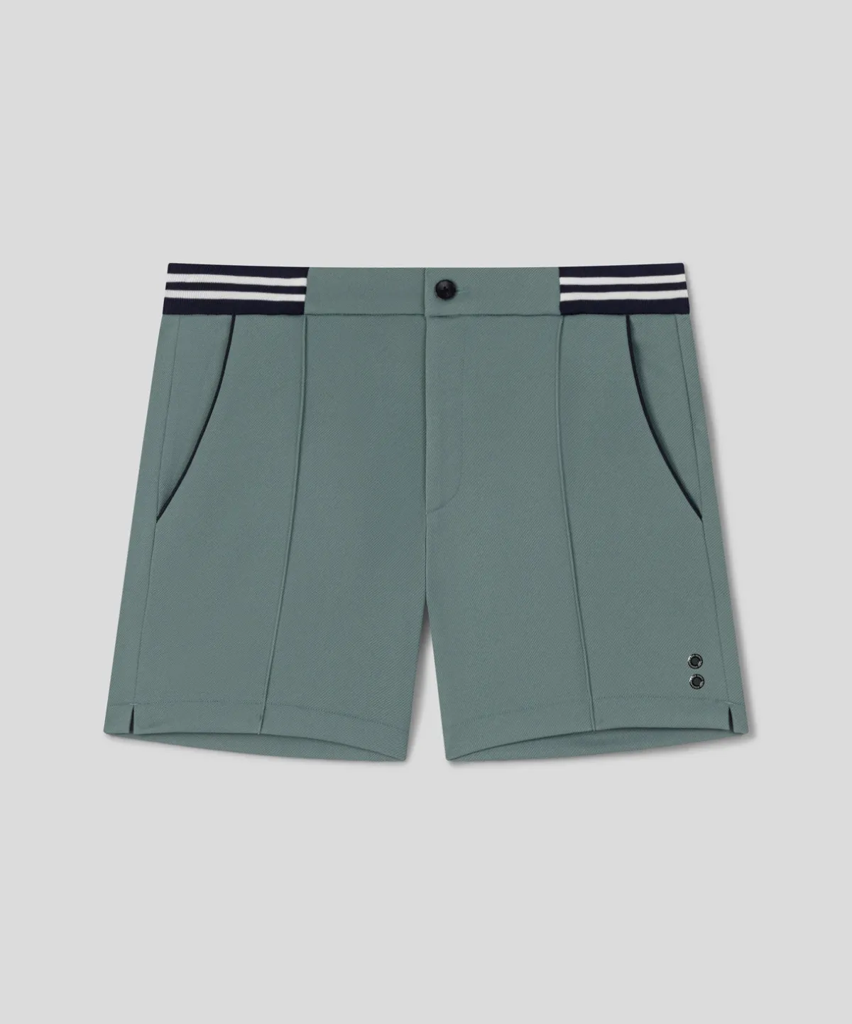 Discount RD Tennis Shorts avec ceinture rayée Shorts