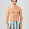 Hot Short de bain à rayures multicolores Shorts De Bain | Shorts De Bain