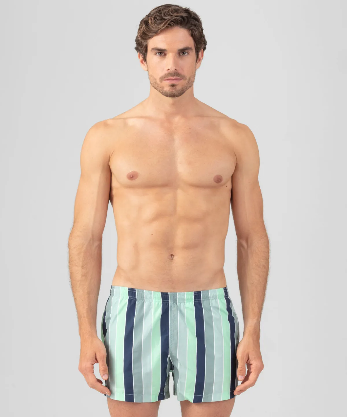 Hot Short de bain à rayures multicolores Shorts De Bain | Shorts De Bain