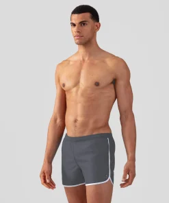 Hot Short de bain avec bandes contrastées arrondies Shorts De Bain | Shorts De Bain