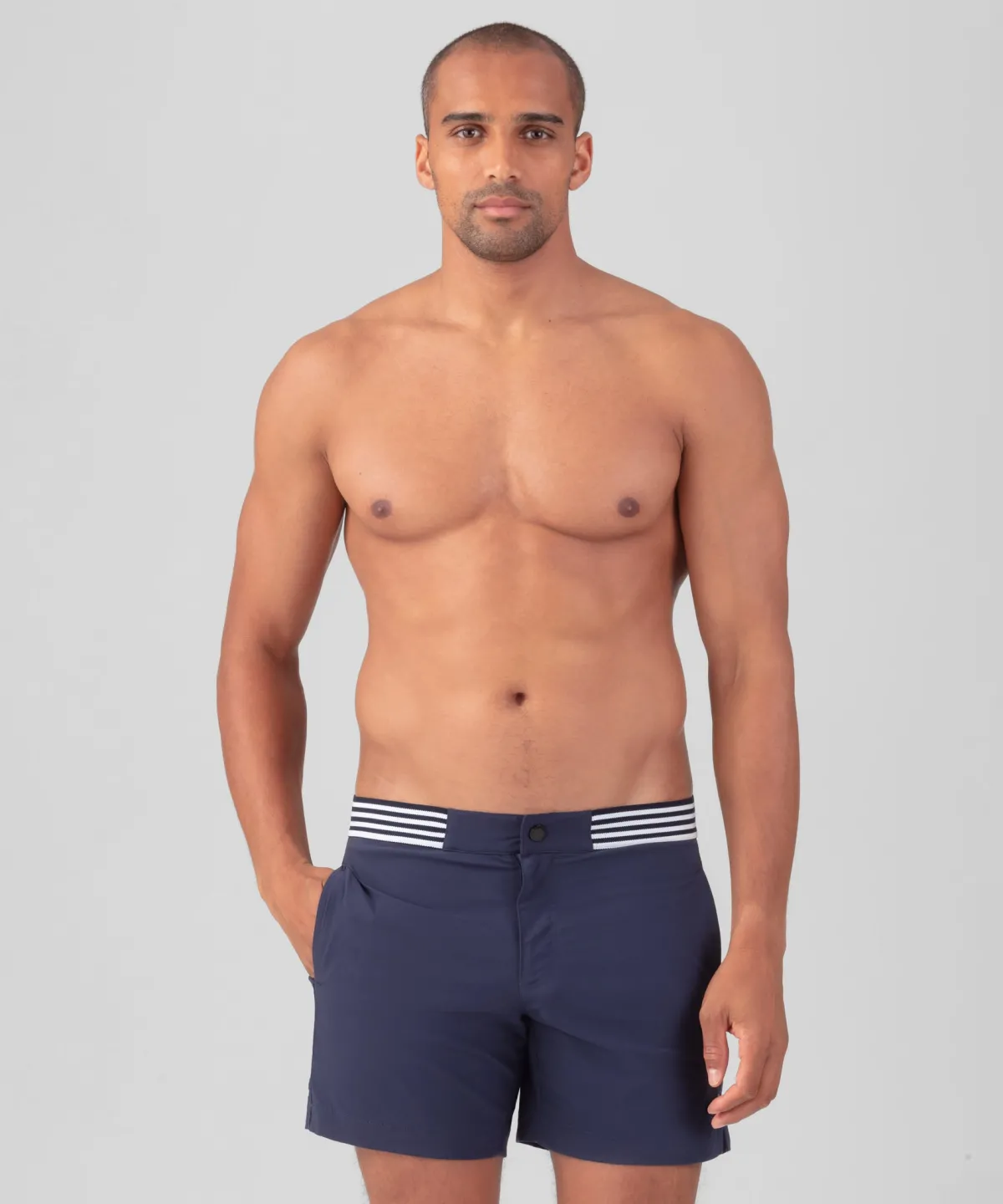 Clearance Short de bain uni à ceinture élastique Shorts De Bain | Shorts De Bain