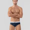 Hot Slip de bain à ceinture contrastée Slips De Bain | Slips De Bain