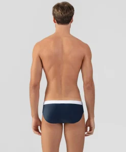 Hot Slip de bain à ceinture contrastée Slips De Bain | Slips De Bain