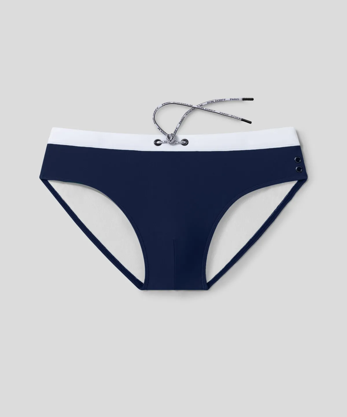 Hot Slip de bain à ceinture contrastée Slips De Bain | Slips De Bain