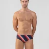 Online Slip de bain à rayures diagonales Slips De Bain | Slips De Bain