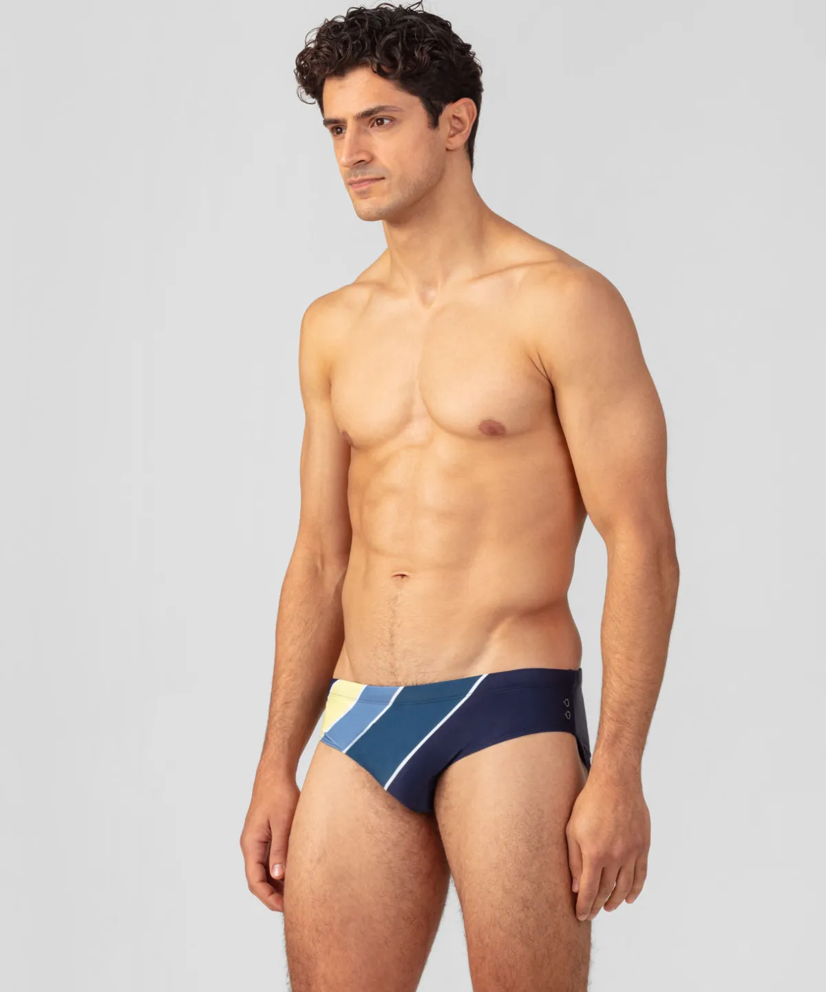 Fashion Slip de bain à rayures diagonales Slips De Bain | Slips De Bain