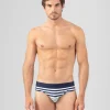 Hot Slip de bain à rayures multicolores Slips De Bain | Slips De Bain