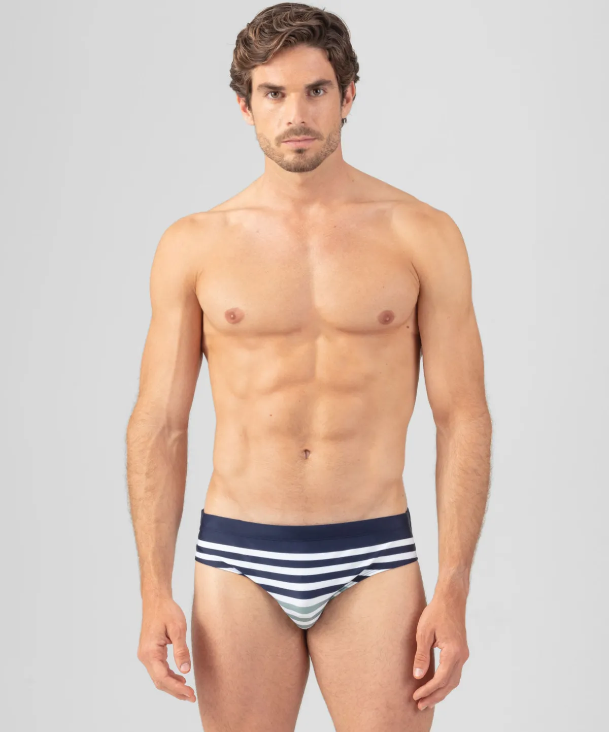 Hot Slip de bain à rayures multicolores Slips De Bain | Slips De Bain