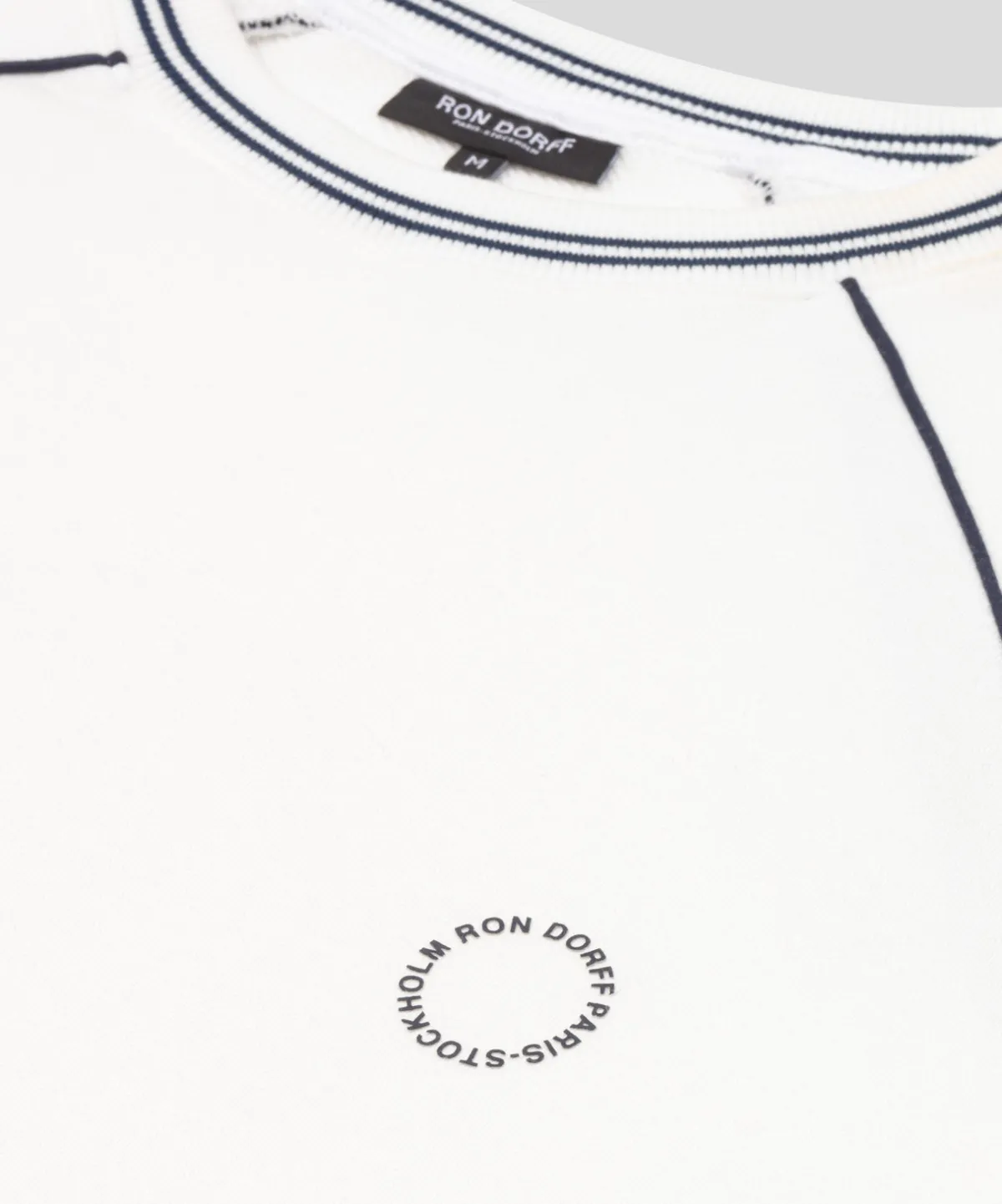 Clearance Sweatshirt sans manches en coton organique avec passepoil Sweats