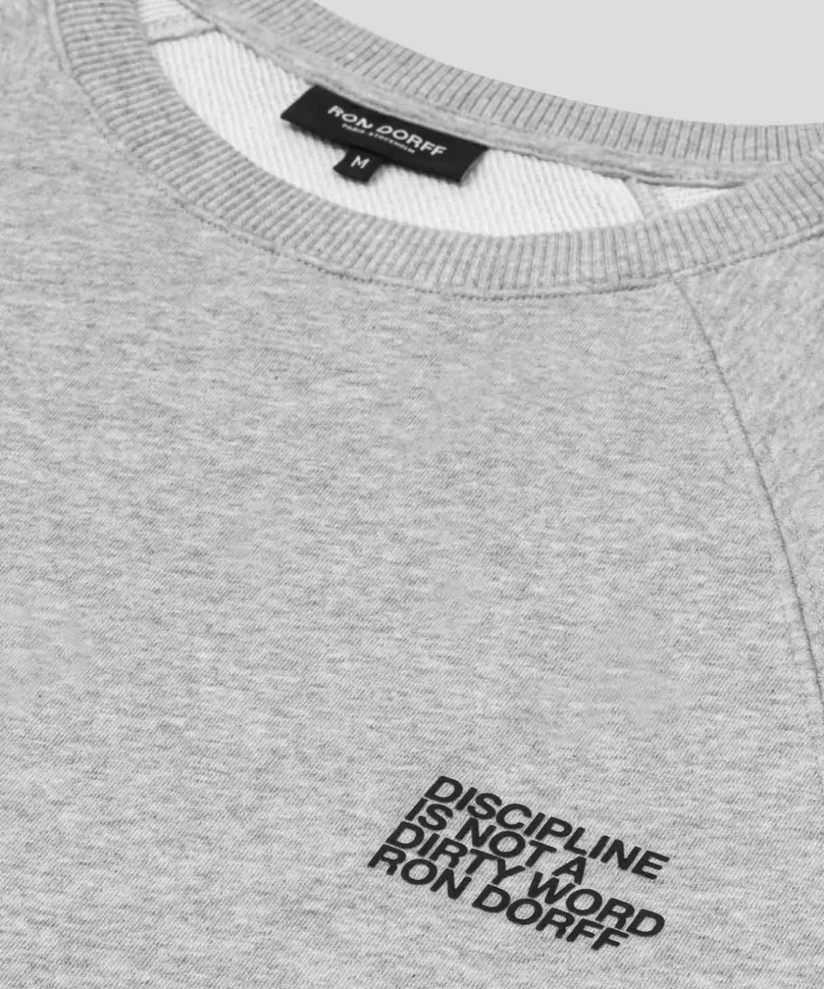 Fashion Sweatshirt sans manches en coton organique "DISCIPLINE" Sweats