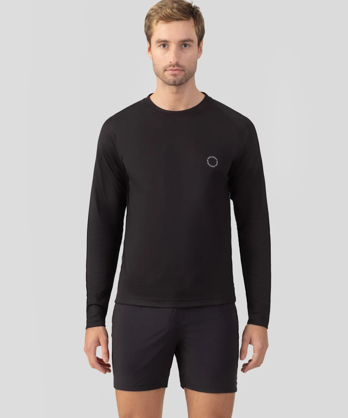Online T-shirt de sport à longues manches avec passepoil réfléchissant T-Shirts D'Intérieur | T-Shirts