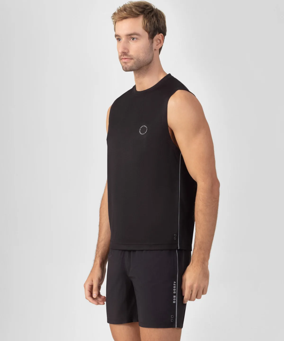 Fashion T-shirt de sport sans manches avec passepoil réfléchissant T-Shirts D'Intérieur | T-Shirts