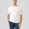 New T-shirt en maille à bandes latérales T-Shirts D'Intérieur | T-Shirts