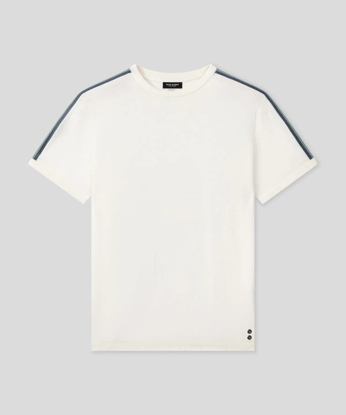 New T-shirt en maille à bandes latérales T-Shirts D'Intérieur | T-Shirts