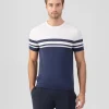 Outlet T-shirt en maille bicolore T-Shirts D'Intérieur | T-Shirts