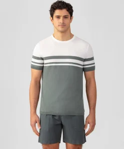 Best T-shirt en maille bicolore T-Shirts D'Intérieur | T-Shirts