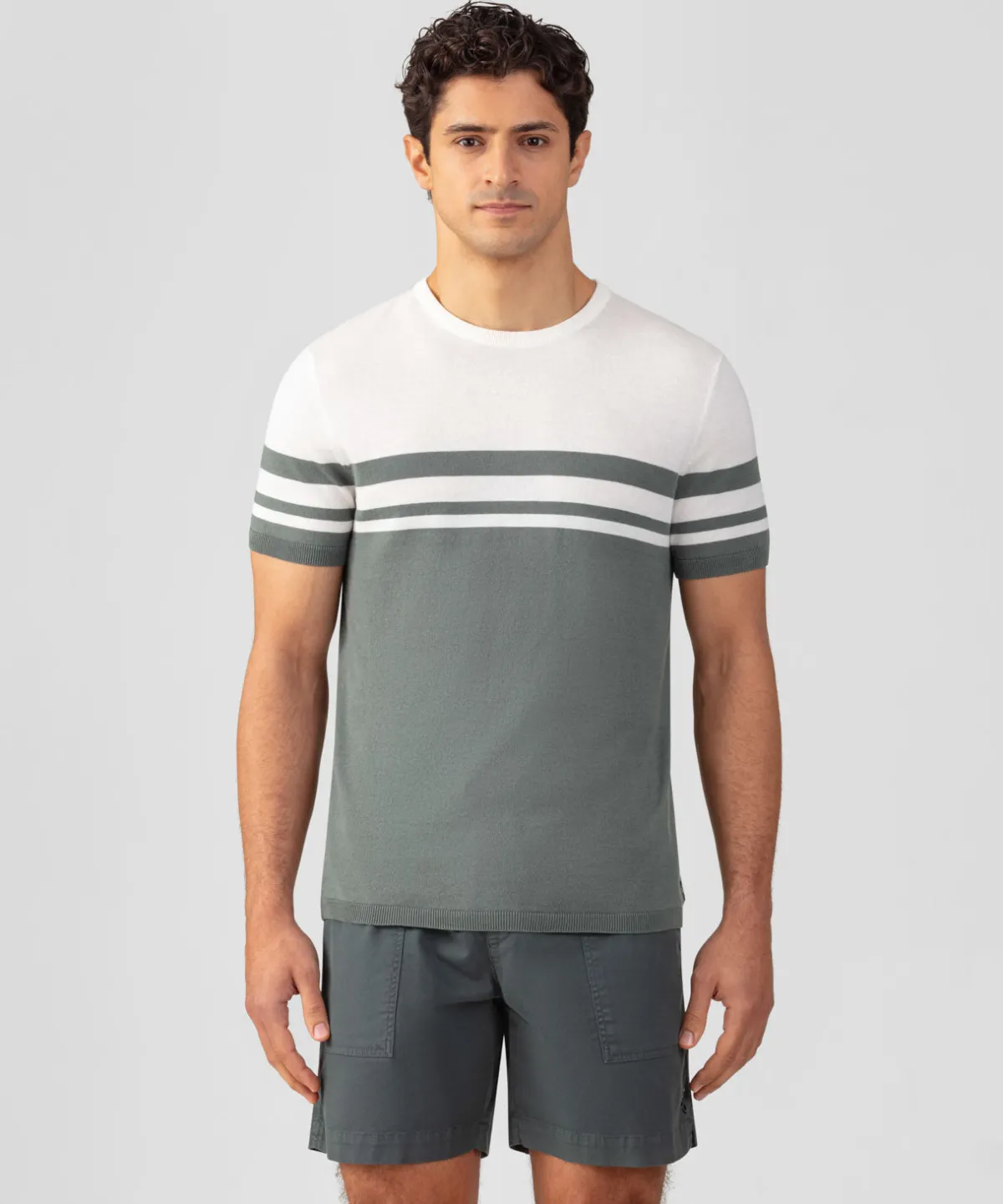 Best T-shirt en maille bicolore T-Shirts D'Intérieur | T-Shirts