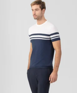 Outlet T-shirt en maille bicolore T-Shirts D'Intérieur | T-Shirts
