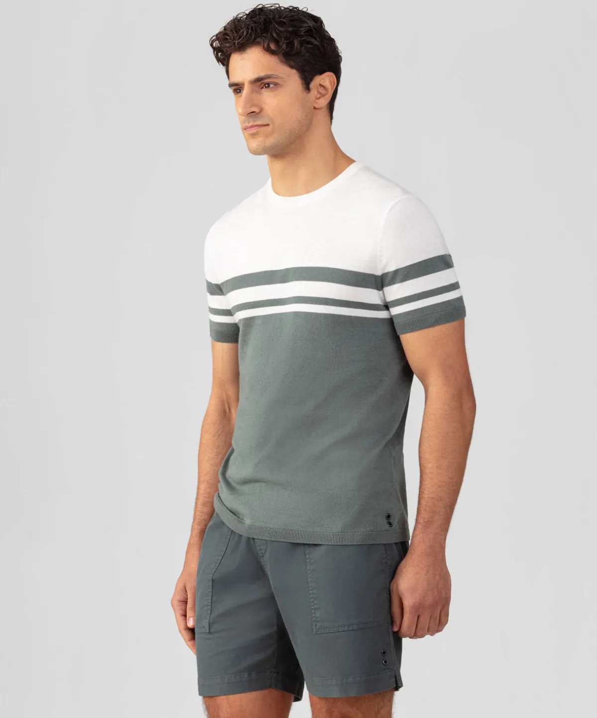 Best T-shirt en maille bicolore T-Shirts D'Intérieur | T-Shirts