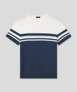 Outlet T-shirt en maille bicolore T-Shirts D'Intérieur | T-Shirts