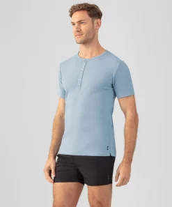 Discount T-shirt henley côtelé T-Shirts D'Intérieur | T-Shirts