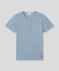 Discount T-shirt henley côtelé T-Shirts D'Intérieur | T-Shirts