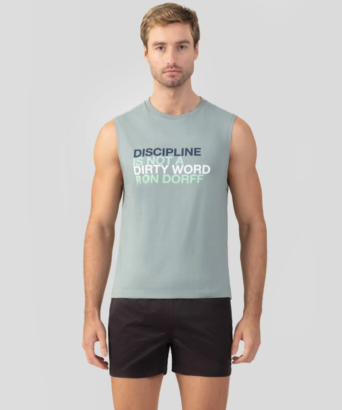 Sale T-shirt sans manches en coton organique "DISCIPLINE" T-Shirts D'Intérieur | T-Shirts