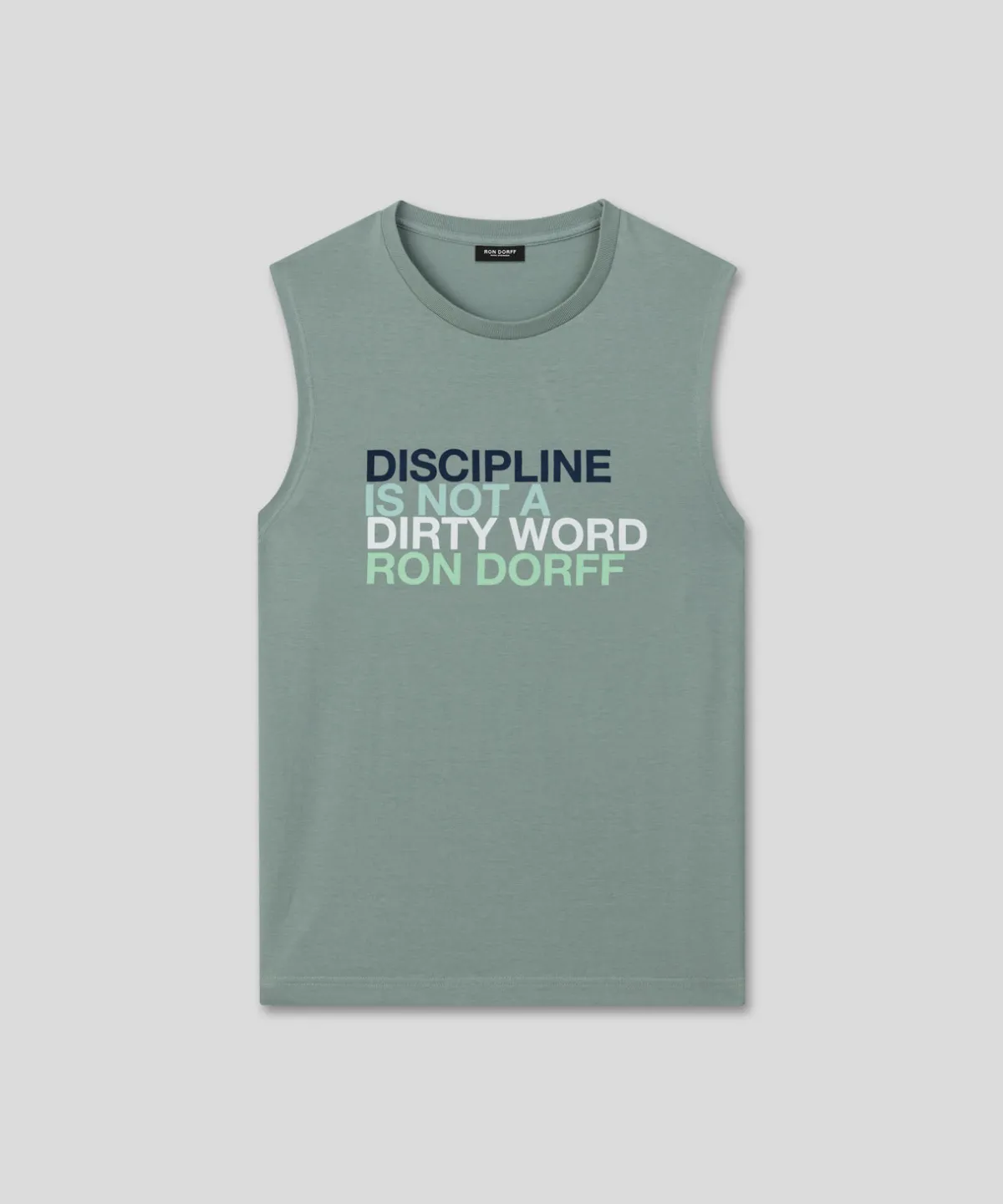 Sale T-shirt sans manches en coton organique "DISCIPLINE" T-Shirts D'Intérieur | T-Shirts