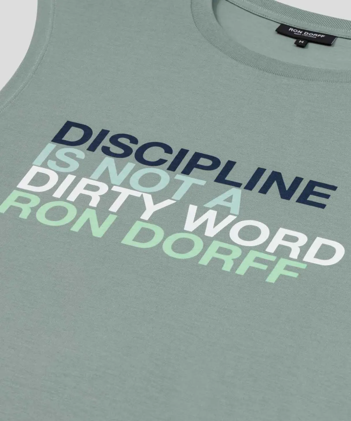 Sale T-shirt sans manches en coton organique "DISCIPLINE" T-Shirts D'Intérieur | T-Shirts