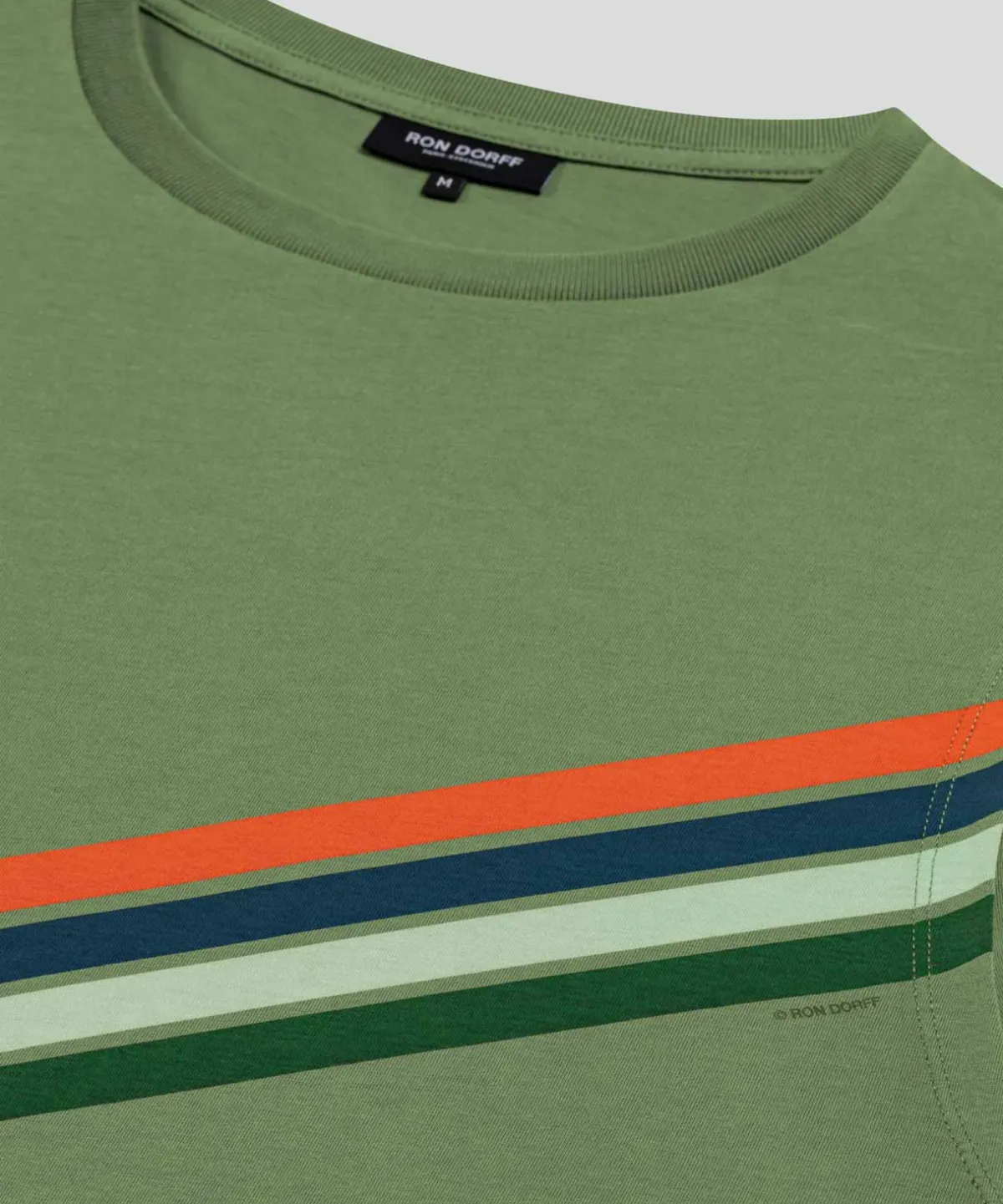 Online T-shirt sans manches en coton organique à rayures diagonales T-Shirts D'Intérieur | T-Shirts