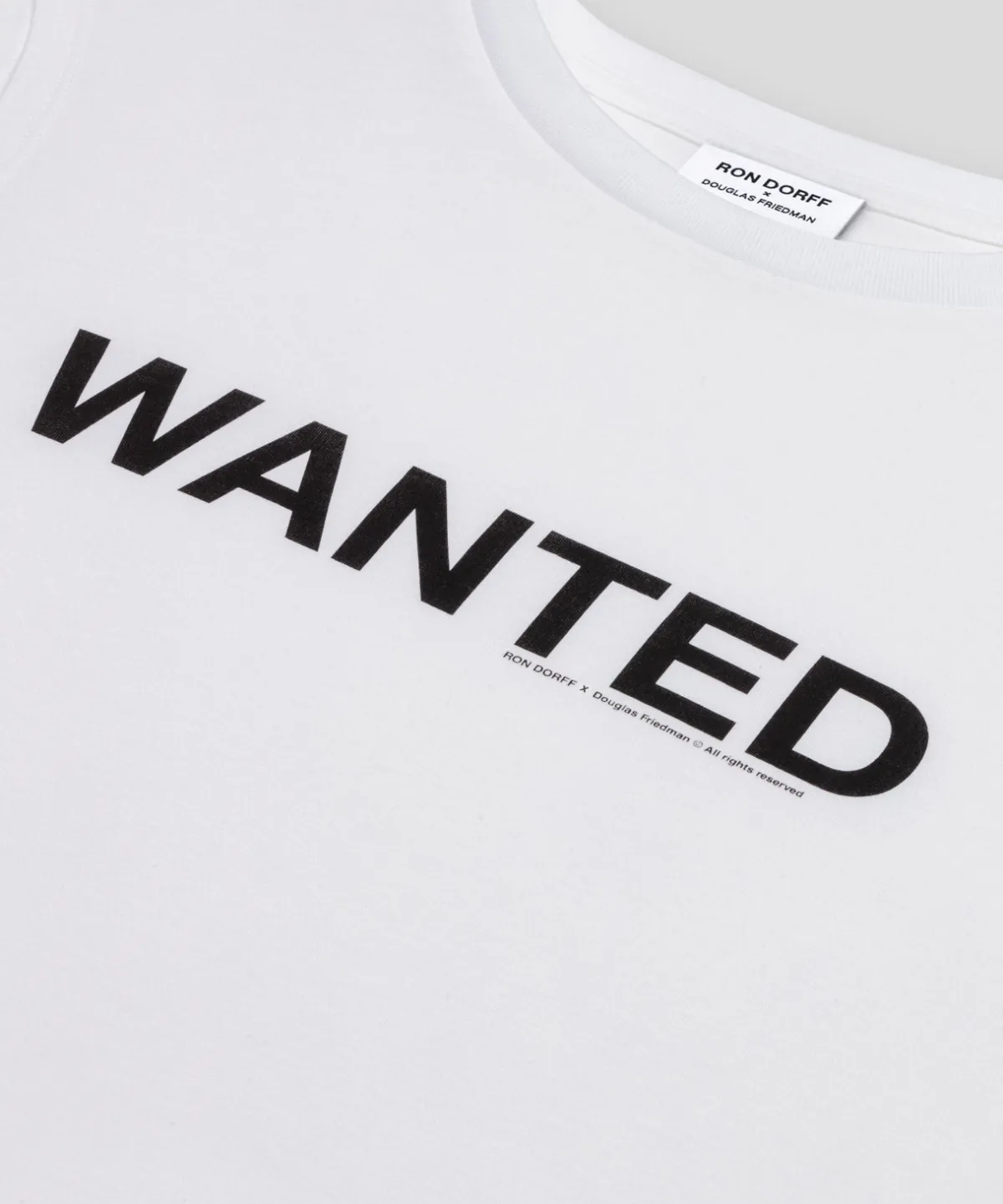 Fashion T-shirt sans manches en coton organique "WANTED" T-Shirts D'Intérieur | T-Shirts