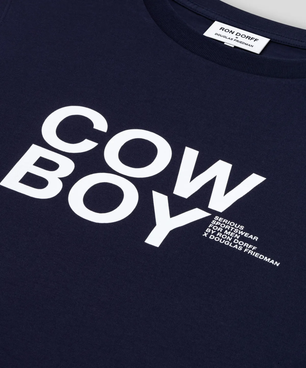 Fashion T-shirt sans manches en coton organique "COW BOY" T-Shirts D'Intérieur | T-Shirts