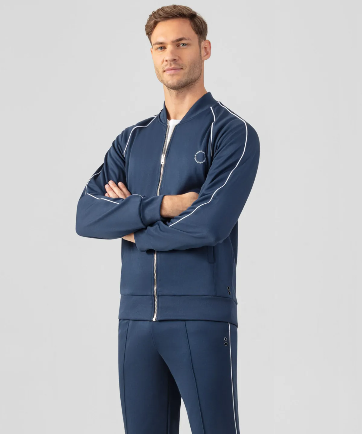 Clearance Veste en coton avec passepoil Vestes